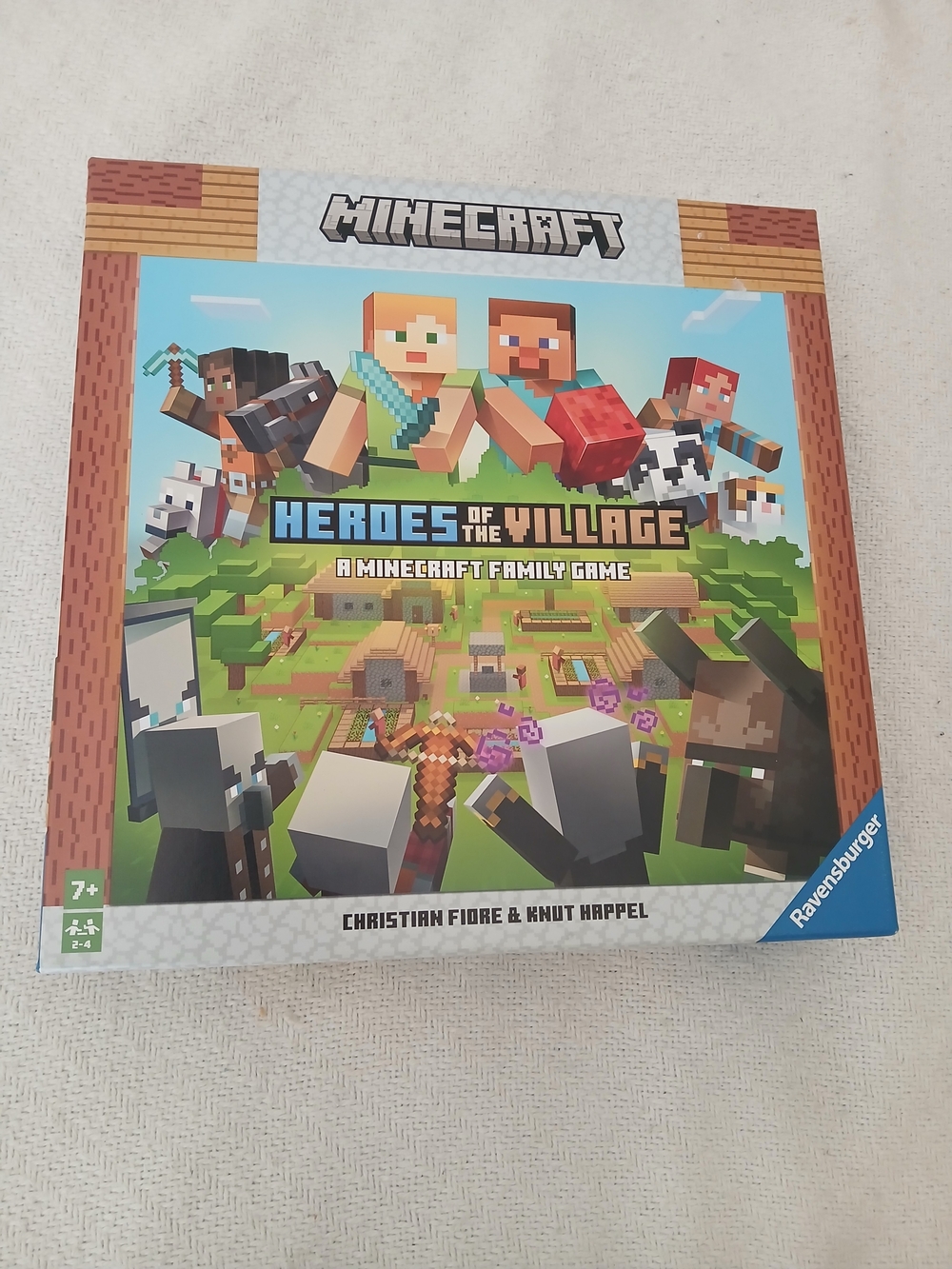 Minecraft Heroes of the Village Board Game - Blue/Green